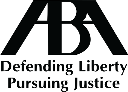 American Bar Association (ABA) logo and tagline 'Defending Liberty Pursuing Justice
